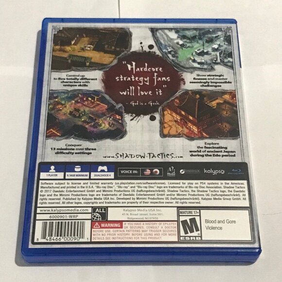 PS4 Shadow Tactics Blades of The Shogun For Playstation 4 - Picture 2 of 4